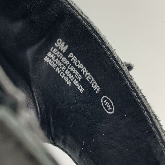 Aerosoles Propryetor Heel Rest Wedge Sandals Black Leather Buckle Zip Womens 9 - Picture 11 of 14